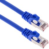 BeMatik - Ethernet netwerkkabel LAN FTP RJ45 Cat.6a blauw 50cm