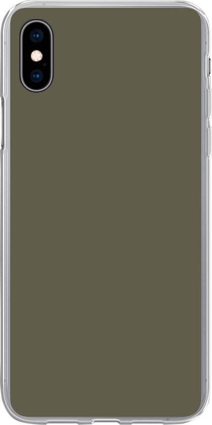 Coque iPhone Xs - Grijs - Chaud - Automne - Coque de téléphone en Siliconen