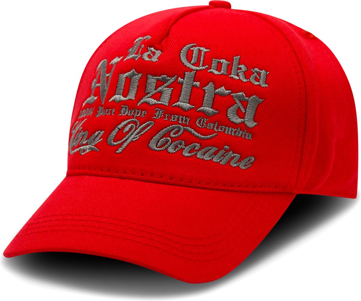Baseball Cap Heren - King of Cocaine - Rood
