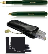 Kaweco - Cadeau - pennenset- (4delig) - Etui - Vulpen Medium  - Balpen - Groen - Inktpatronen