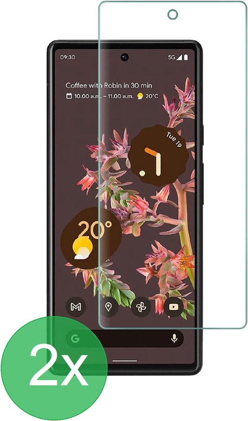 Screenprotector 2x Geschikt voor Google Pixel 6 - screen protector - glas - bescherm - beschermglas - ZT Accessoires