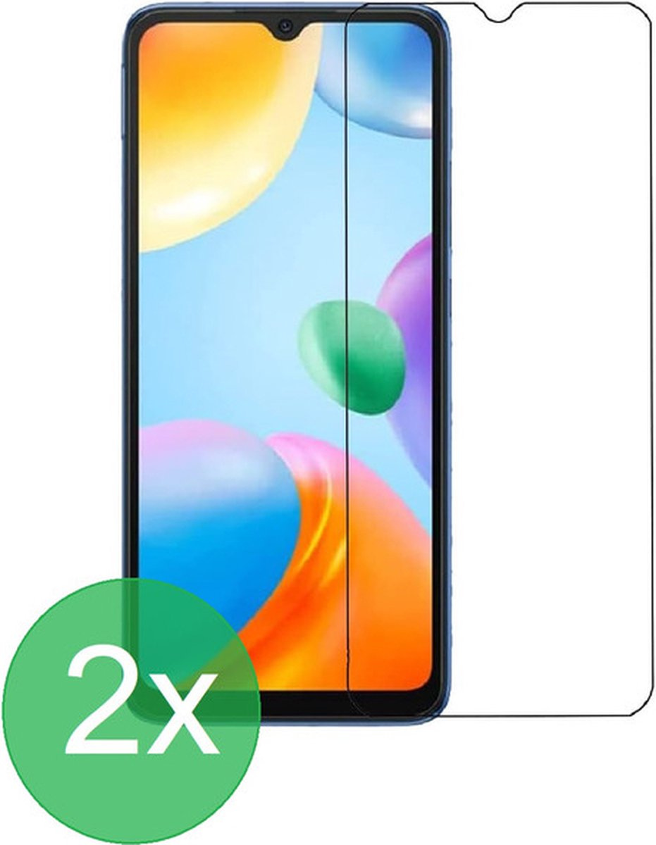 Geschikt Voor: Xiaomi Redmi 10C & Poco C40 Screenprotector 2x - screen protector - glas - bescherm - beschermglas - ZT Accessoires
