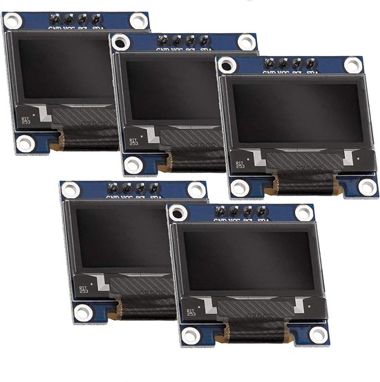 AZDelivery 5 x 0.96 inch OLED 128 x 64 pixels I2C SSD1306 Display ...