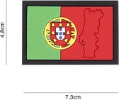 Embleem 3D PVC Portugal met Contour