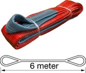 TETRA Hijsband - Werklast 5 Ton - Lengte 6 Meter - Hijsbanden - Heffen - Hijsen