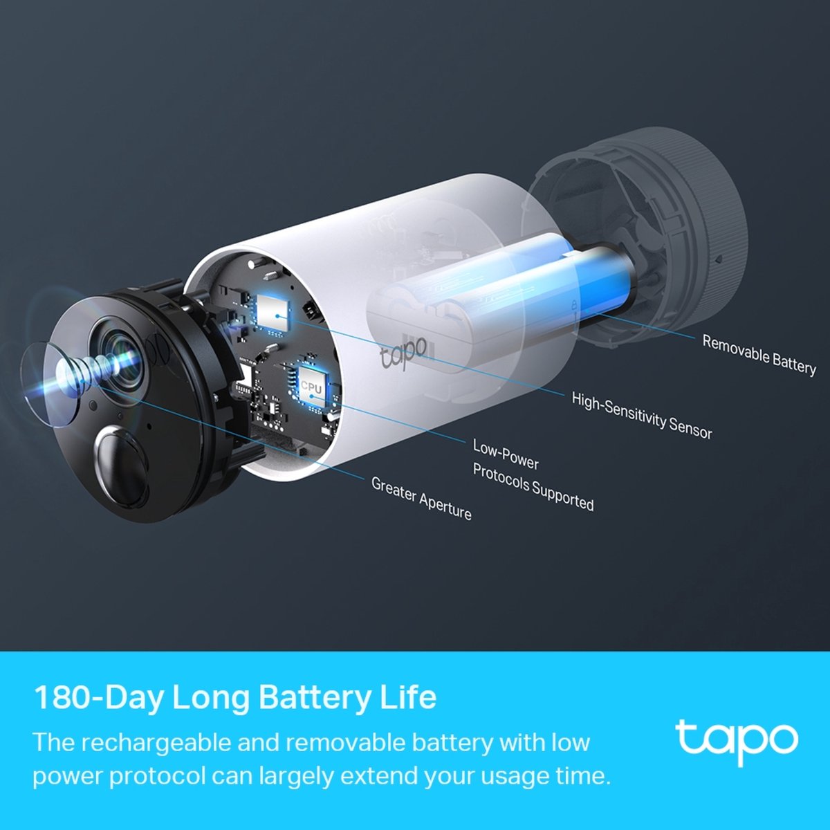 TP-Link Tapo C400S2 - 2 beveiligingscamera's voor binnen & buiten + hub - 1080P - Tot 180 dagen batterij - IP-camera – foto 6