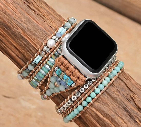 Apple watch - bracelet de montre - bracelet wrap - style ibiza - bohème -  bohème | bol