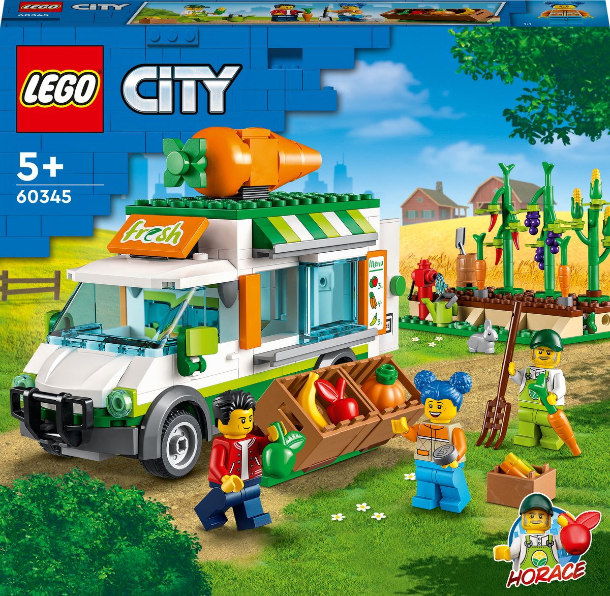 LEGO City Farmers Market Van 60345 Ensemble de jouets de constructi