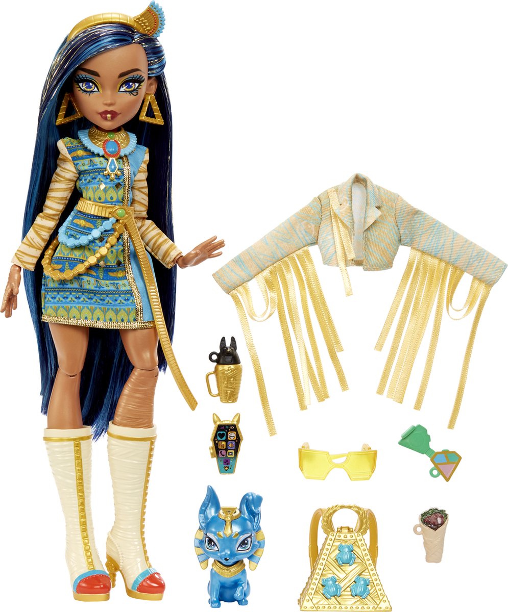 Monster High - Modepop - Cleo de Nile pop met piramide-tas — afbeelding 6