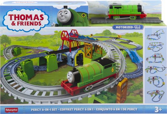 Fisher-Price Thomas & Friends Trackmaster Percy 6-In-1 Set - Fisher-Price