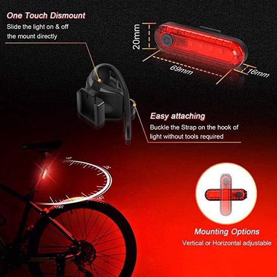 ECLAIRAGE POUR CYCLE Loowoko Kit Éclairage Vélo Kit de Lumière de Vélo