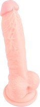 You2Toys - Anatomisch Perfecte Penis Imitatie Dildo met Zuignap in Rechte Vorm voor Uitzonderlijk Realistische Penetratie – 18 cm – beigeig