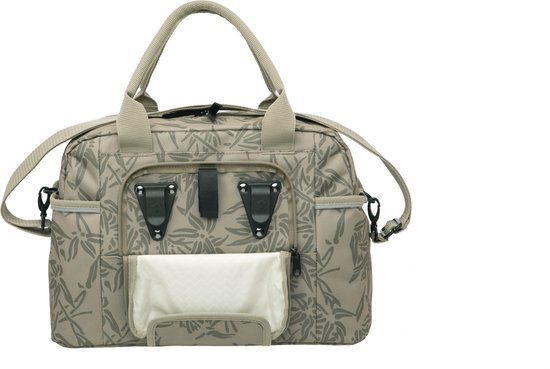 New Looxs Bari Bamboo Enkele Fietstas - Afneembaar Schoudertas - 13 liter - Zand van New Looxs — afbeelding 2