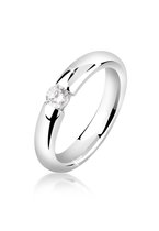 Nenalina Ring pour femme Bague de fiançailles pour femme Elegant avec cristaux de zircone en Argent sterling 925
