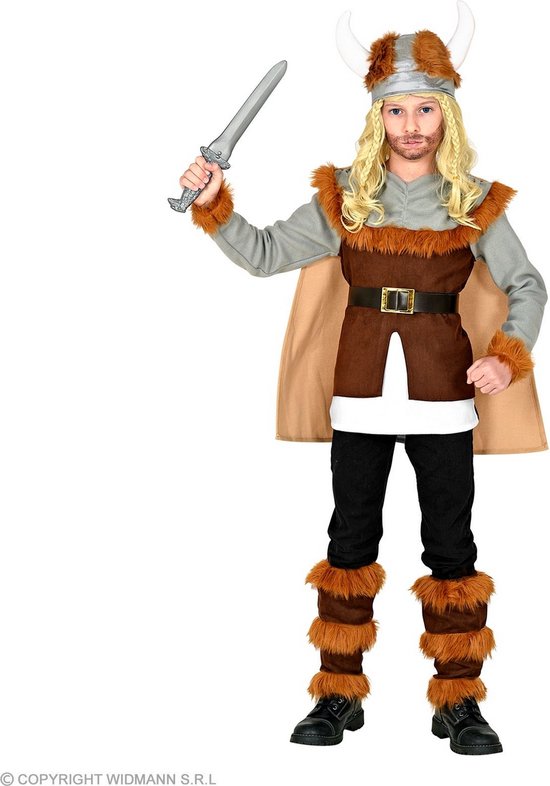 Widmann - Piraat & Viking Kostuum - Ivaricus De Jonge Viking - Jongen -  bruin,grijs -... | bol.com