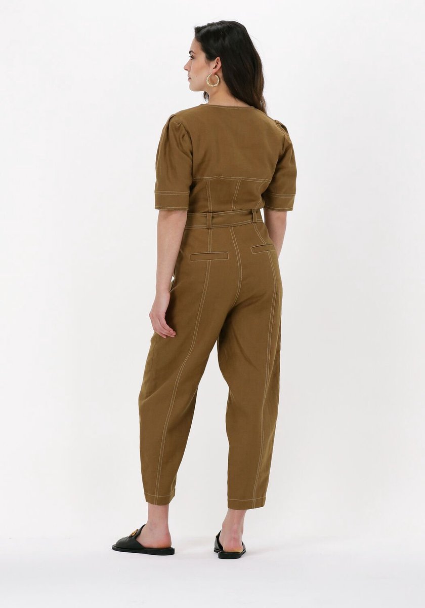 Generisch Jumpsuit voor dames, elegant, zomer, broekpak, damesoverall met lange broek, huispak, zwart, XL