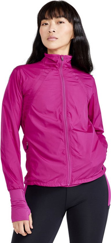 Craft Adv Essence Wind Jacket Dames - sportjas - roze - Vrouwen