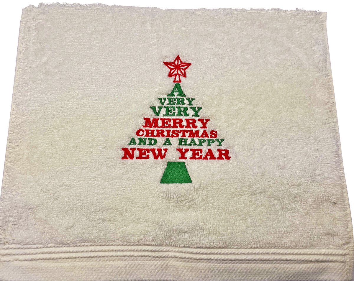 Handdoek---very-merry-christmas-tekstboom