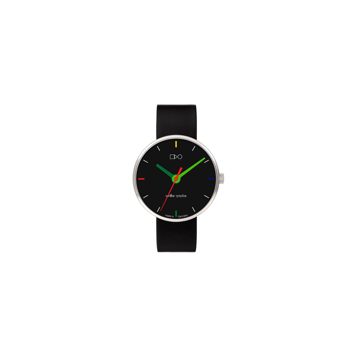 Walter Gropius Unisex-Uhren Analog Quarz One Size Grün 32023278