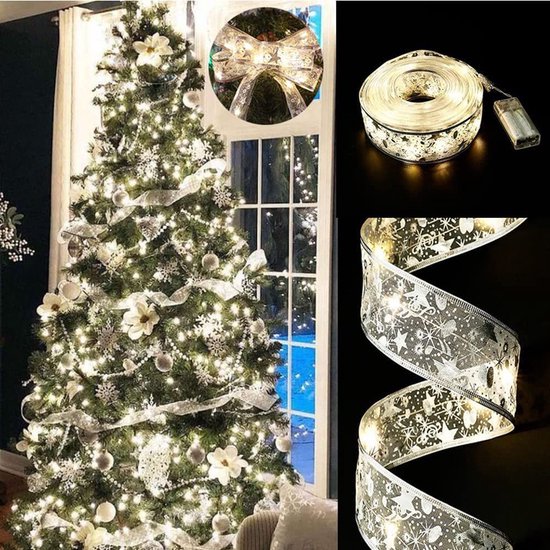 Ruban lumineux LED pour sapin de Noël - 5 mètres 50 lumières LED -  Fonctionne sur... | bol.com