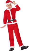 Atosa Kerstmannenpak - kinderen - polyester - kerstman verkleedkleding 116