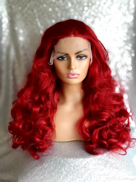 Luxe lacefront pruik-dames- Rood haar - Natuurlijke Pruik- - Slag | bol.com