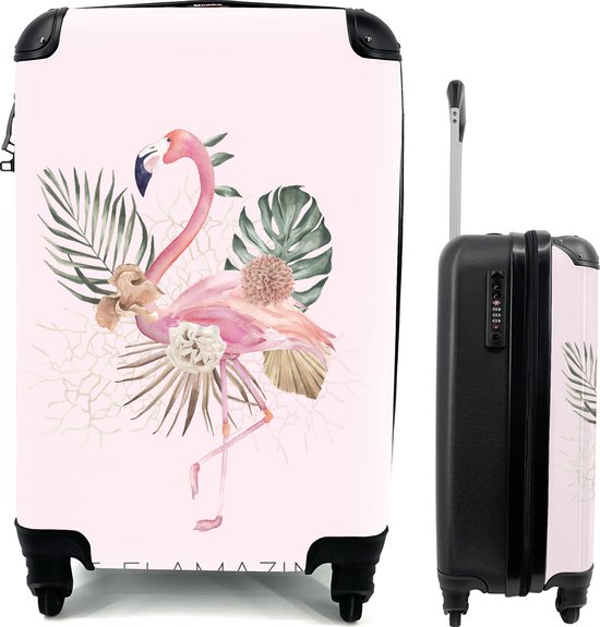 Koffer - Flamingo - Be Flamazing - Roze - 35x55x20 cm - Trolley - Handbagage  koffer -... | bol.com