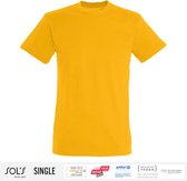 Sol's Heren T-Shirt 100% biologisch katoen Ronde hals Geel Maat XXL