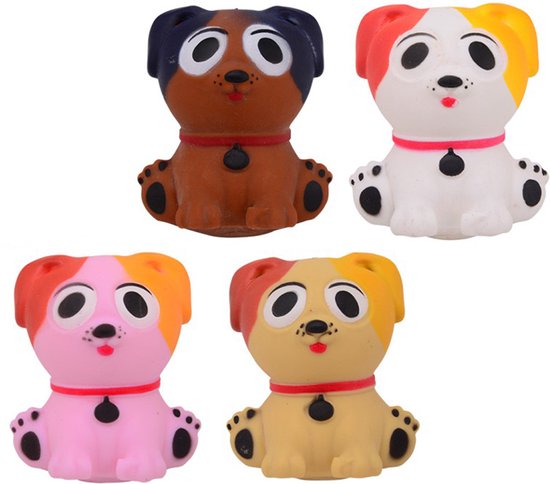Squeeze ball hondje - Fidget toys - Squishy - Volwassenen - Kinderen - Kunststof - multicolor