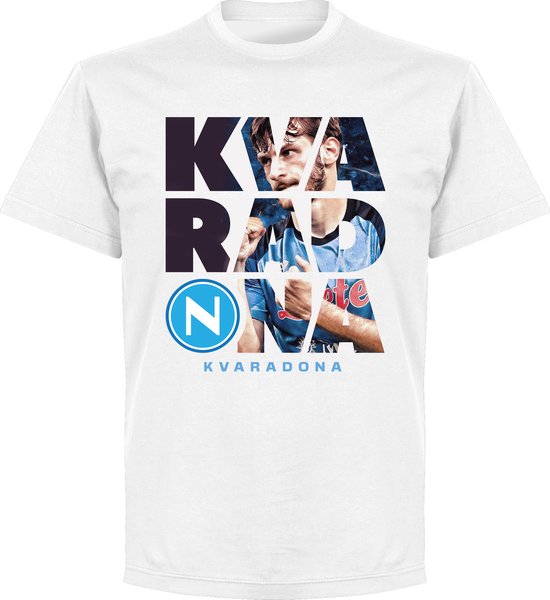 Kvaradona Napoli T-Shirt - Wit - 4XL