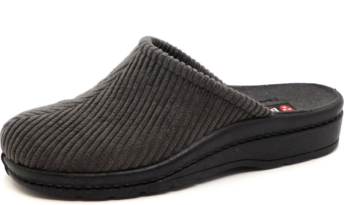Blenzo - Pantoffels Heren - 6802 - Corduroy - Muil - Grijs - Maat 42