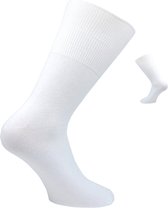 6-Pack Modal Comfort White Modal Katoen Sokken - Wit - Unisex - Maat 36-42