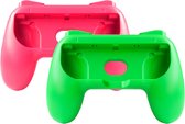 Controller Grip Houder Set geschikt voor Nintendo Switch Joy-Con (2 stuks) - Groen en Roze TNS-851B