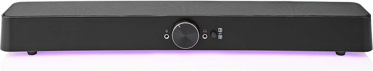 Nedis Gaming Speaker - Speaker-kanalen: 2.0 - USB Gevoed - 35 mm Male - 30 W - LED - Volumebediening - Output: 1x 35 mm