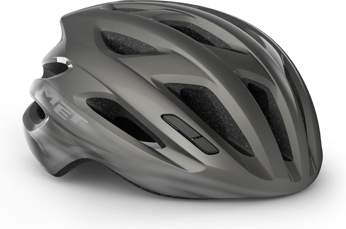 MET Idolo Fietshelm Mannen & Vrouwen – Race Fietshelm Volwassenen - Maat XL (60-64cm) - Titanium Glossy