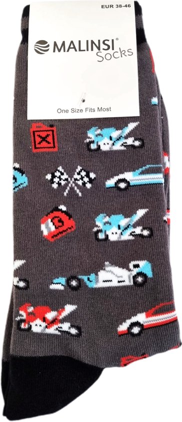 Chaussettes d'intérieur Funny Chaussettes Racing - Chaussettes Fun Home Femme et Homme - Je regarderais plutôt la course - 38 à 46 - Cadeau Formule 1 Auto