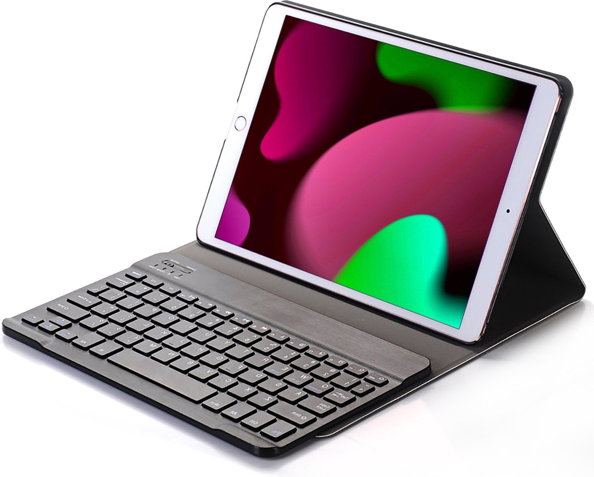 Hoesje - Geschikt voor Apple iPad 9 (2021) - 10.2 inch - 9e Generatie - Keyboard Book Cover - Toetsenbord Case - Hoes - Rosé goud — cadeau in Telefoon & Tablet - foto 4