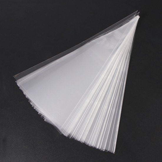 50 Stuks Blokbodemzakjes - Transparante Cellofaan Zakjes 10x5x28cm - Uitdeelzakjes