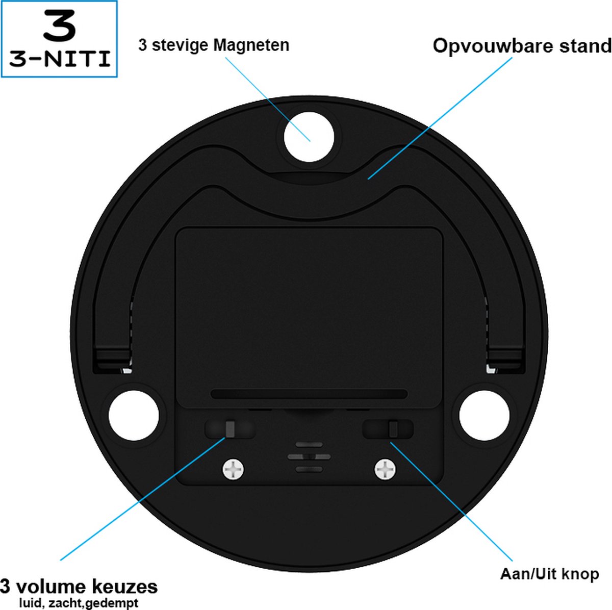 Cu Be Timer, Keukentimer, Zwaartekrachtsensor, Flipcu Led Display Stille Afteltimer Digitale Keukentimers Voor Werk Studie Vergadering Koken Fitness Zwart 1322070459