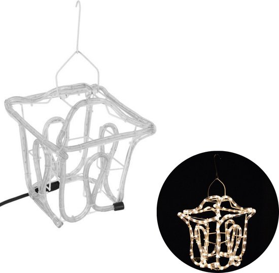 Lanterne Suspendue Étoile Marocaine Dorée – Verre Coloré Multicolore, Bougeoir Extérieur Jardin Terrasse Balcon