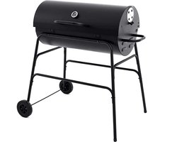 XL Houtskool Barbecue - BBQ - Verrijdbaar - Cilindervorm - Buitenkeuken