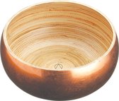 Artesa Geperst Bamboe Kleine serveerschaal met koperen afwerking - Goud 17 cm (61⁄2 Inch)