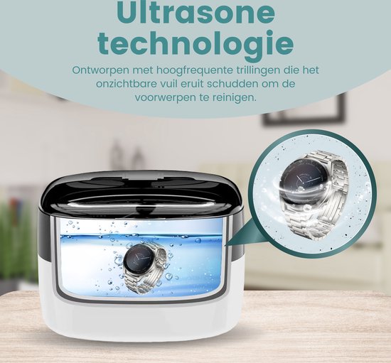 Ultraschallreiniger, 49 KHz Ultraschallreiniger Für Brillen, 640 Ml Ultraschallreiniger Mit Led Digitalanzeige 4 Timer Stufen Reiniger Fur Brillen Schmuck Zahnersatz 90004625
