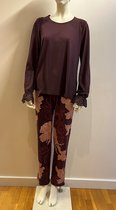 Lords & Lilies maison costume/pyjama femme - bordeaux - 222-5- XLC-Z/333 - taille S