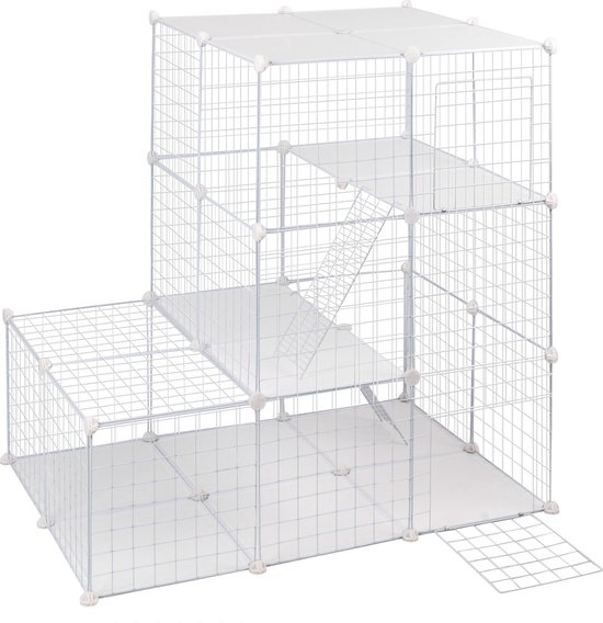 THA Dierenren - Buiten ren - Voor Konijn, Cavia, Puppy - Ren voor dieren - Buitenhok - Puppyren - Konijnenhok - Voor Buiten - Doorzichtig