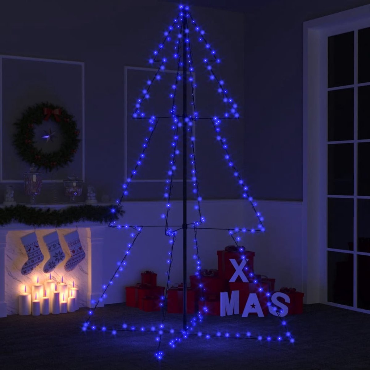 Prolenta Premium - Kegelkerstboom 240 LED's binnen en buiten 118x180 cm