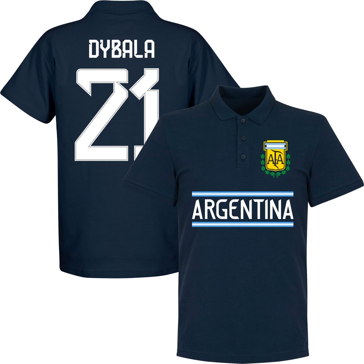 Argentinië Dybala 21 Team Polo - Navy - M
