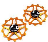 JRC-Components 13T Pulley Wheels for Shimano MTB 12 speed Orange - Keramische derailleurwieltjes