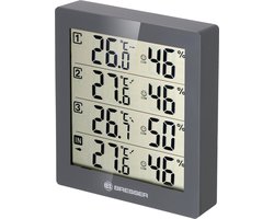 Bresser Weerstation - Temeo Hygro Quadro 12 Cm - Grijs - 4-delig