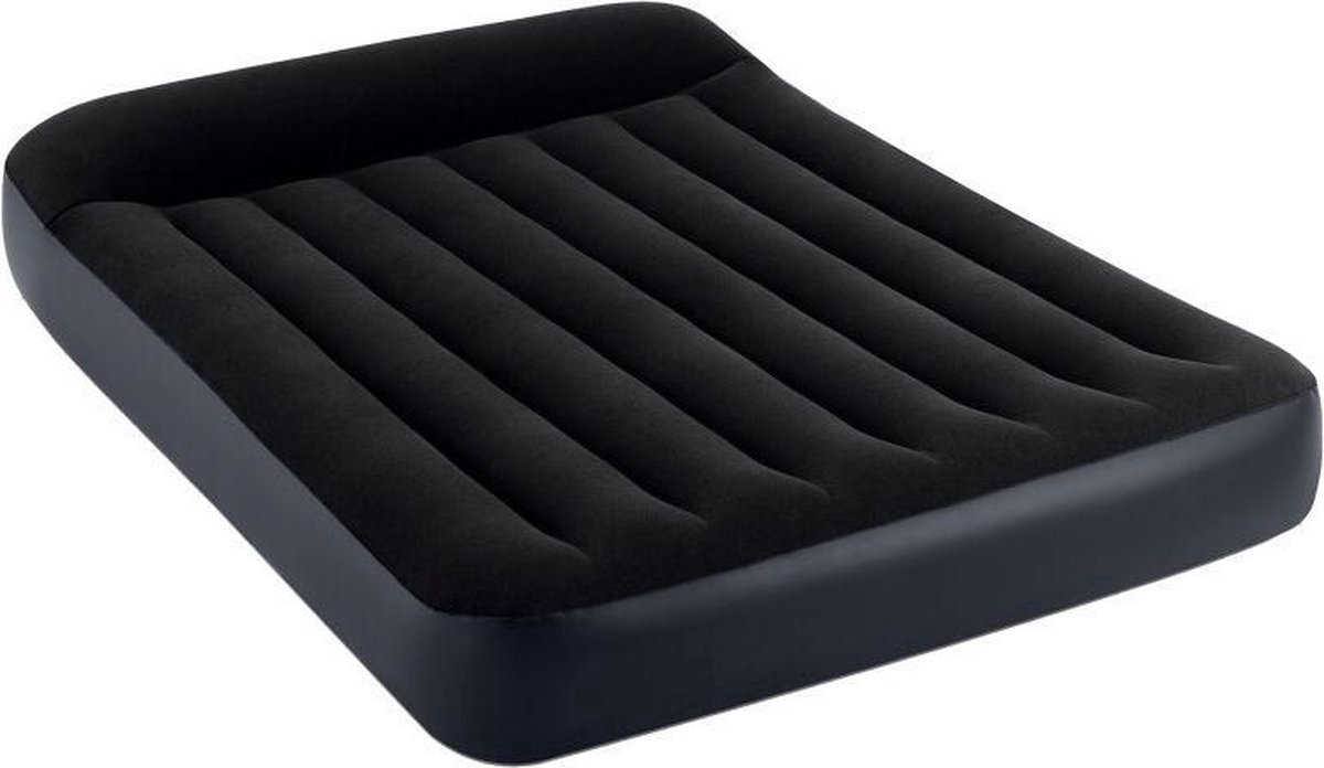Luchtbed - 2 Persoons - Met Ingebouwde Pomp - 137x191x25 cm - Inclusief Draagtas - Zwart